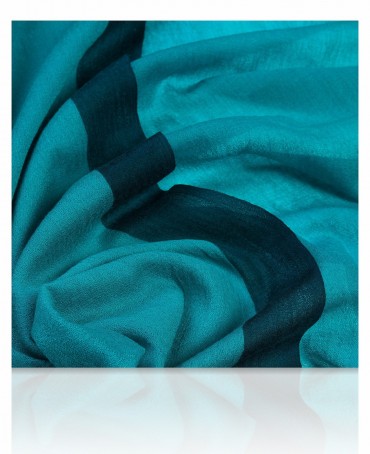 Палантин Унисекс W-BORDE/GREEN.NAVY